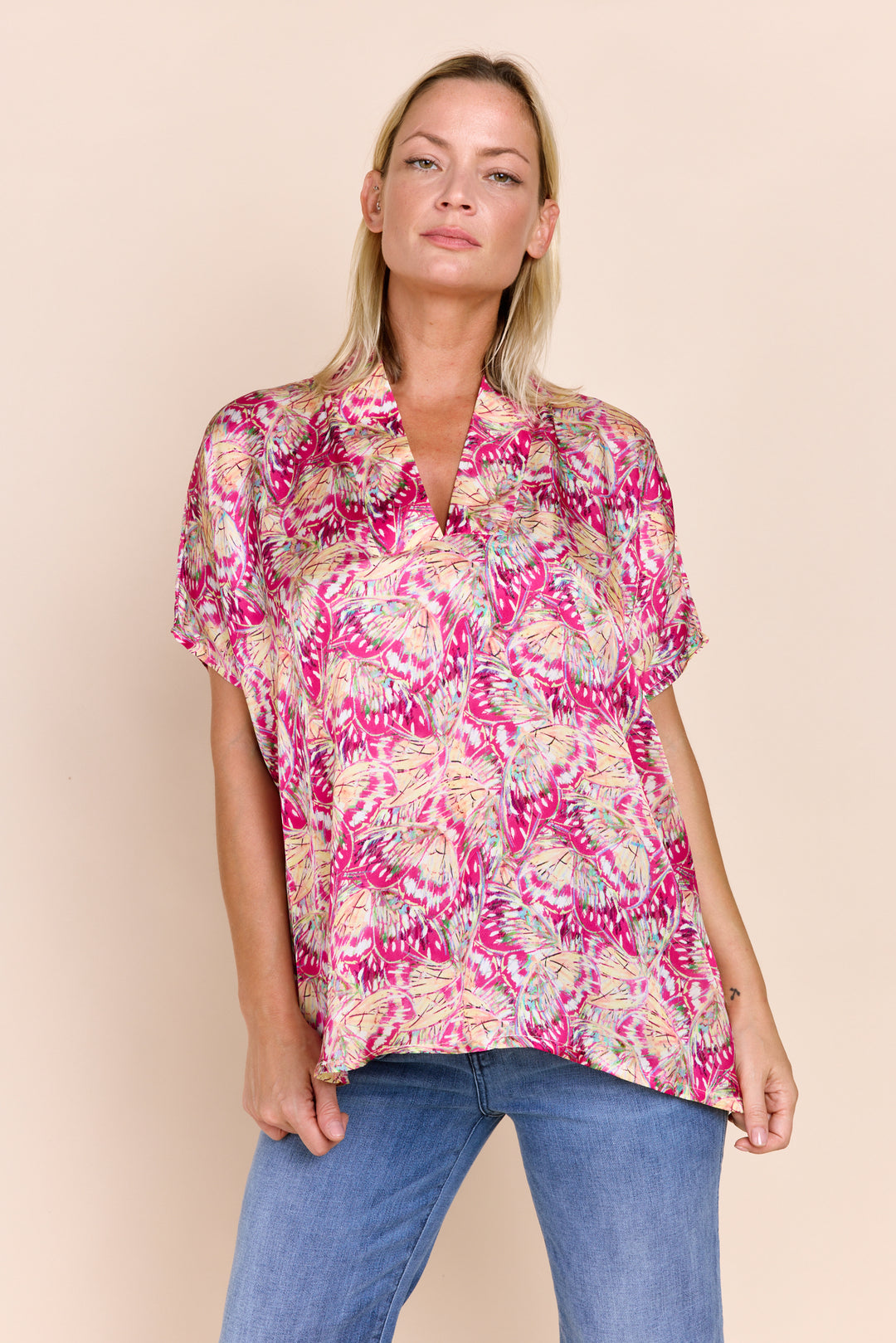 Inez V-Neck Dolman Top