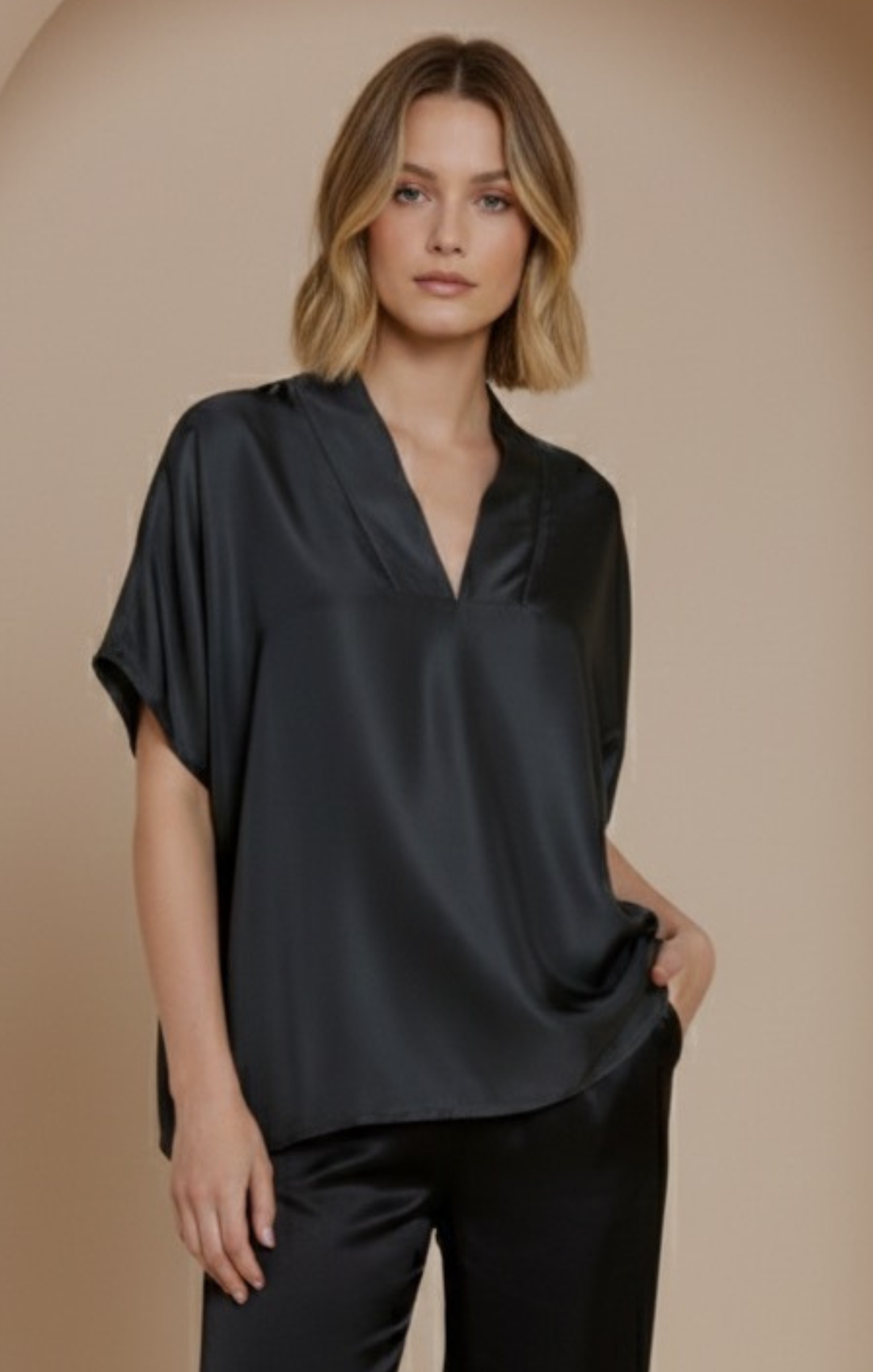 Inez V-Neck Dolman Top