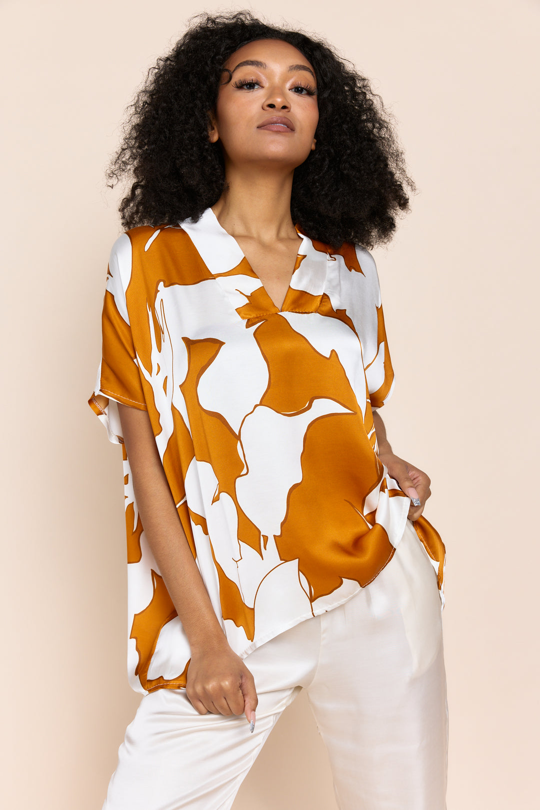 Inez V-Neck Dolman Top