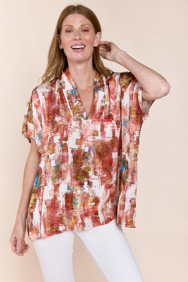 Inez V-Neck Dolman Top