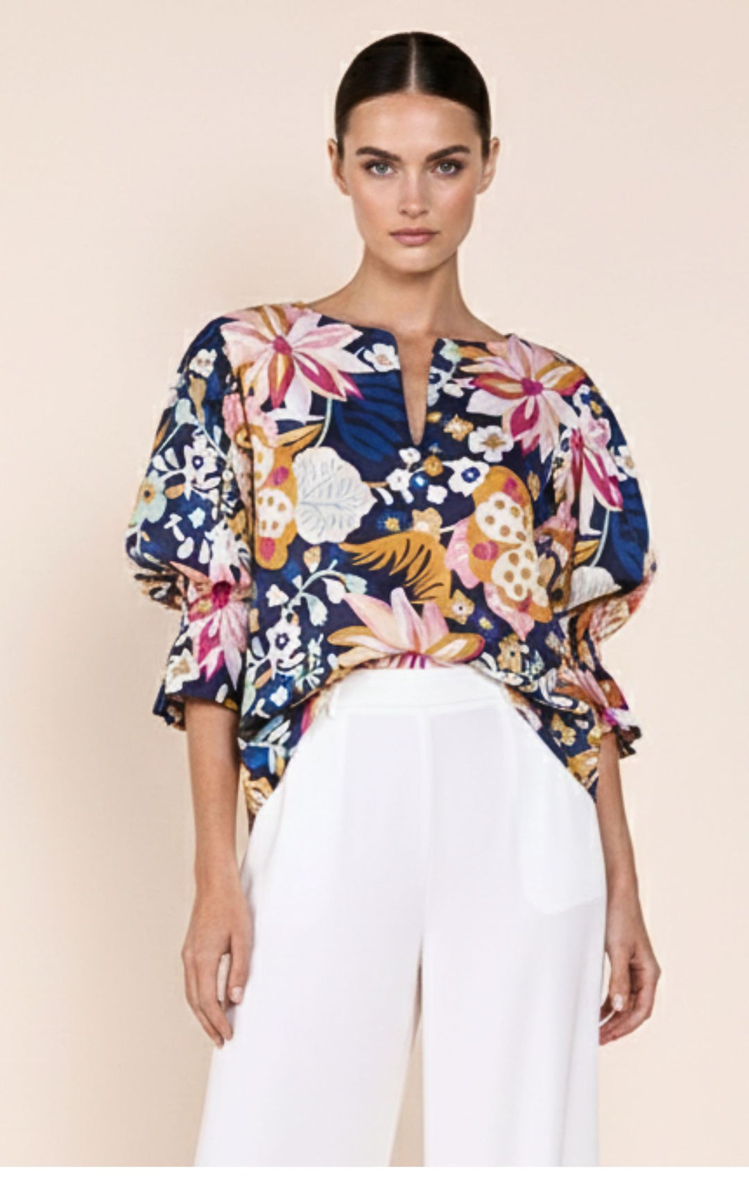 Josie Radiant  Puff-Sleeve Tunic