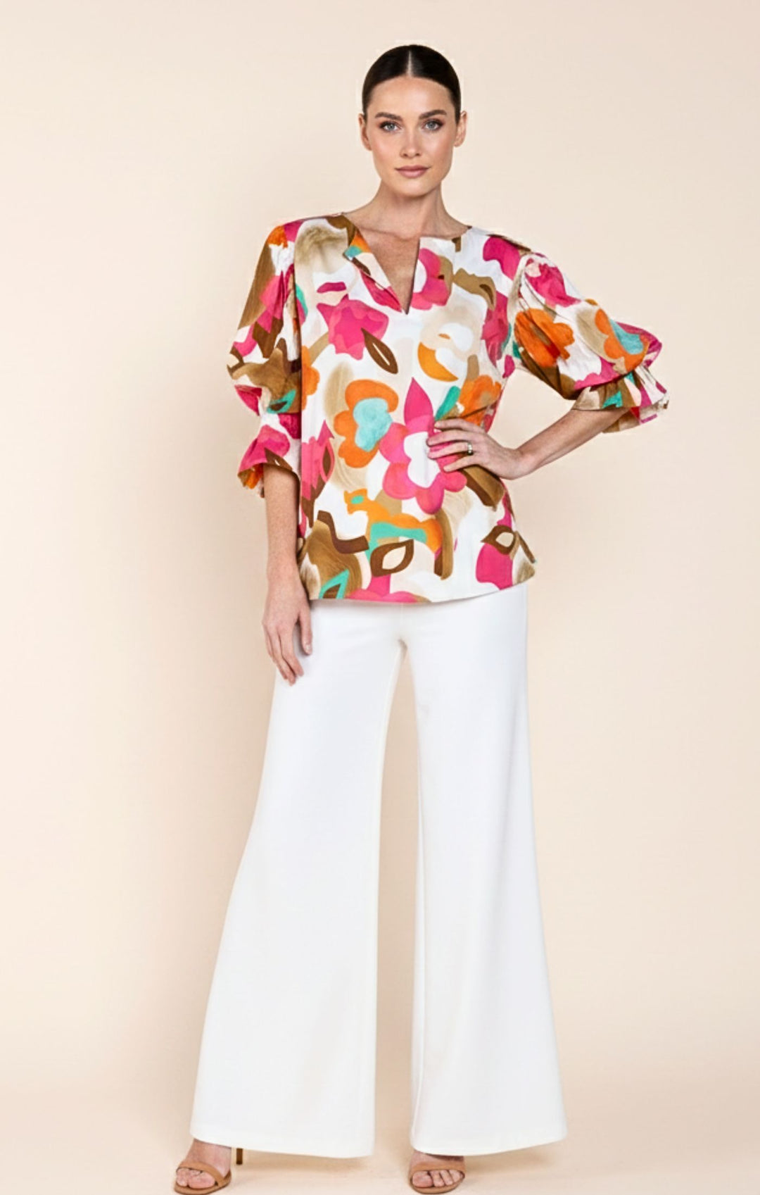 Josie Radiant  Puff-Sleeve Tunic