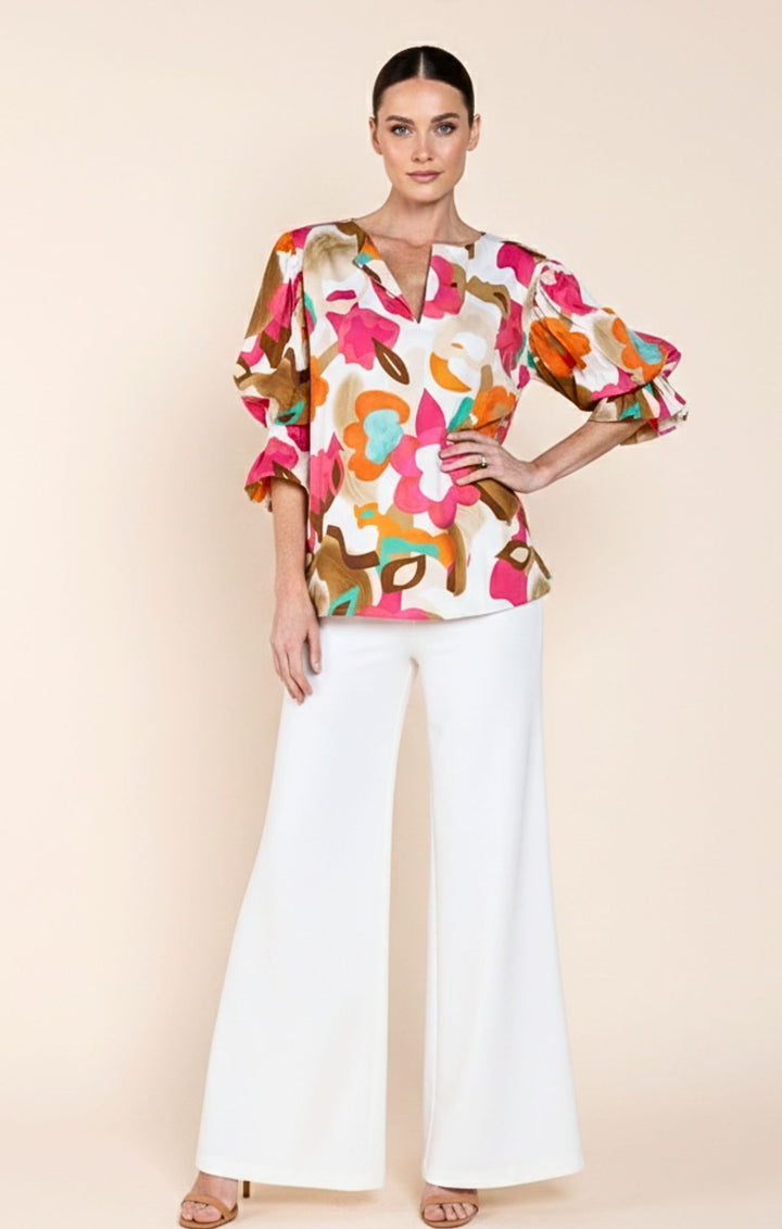 Josie Radiant  Puff-Sleeve Tunic