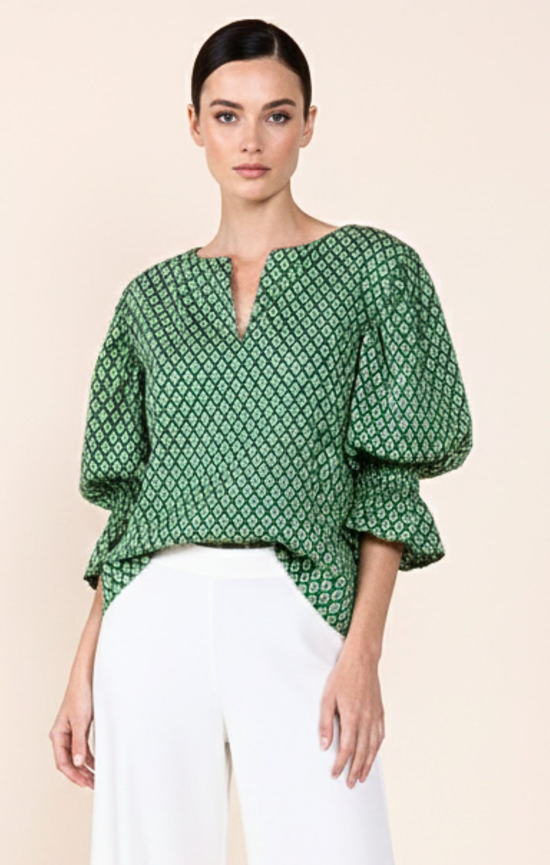 Josie Radiant  Puff-Sleeve Tunic