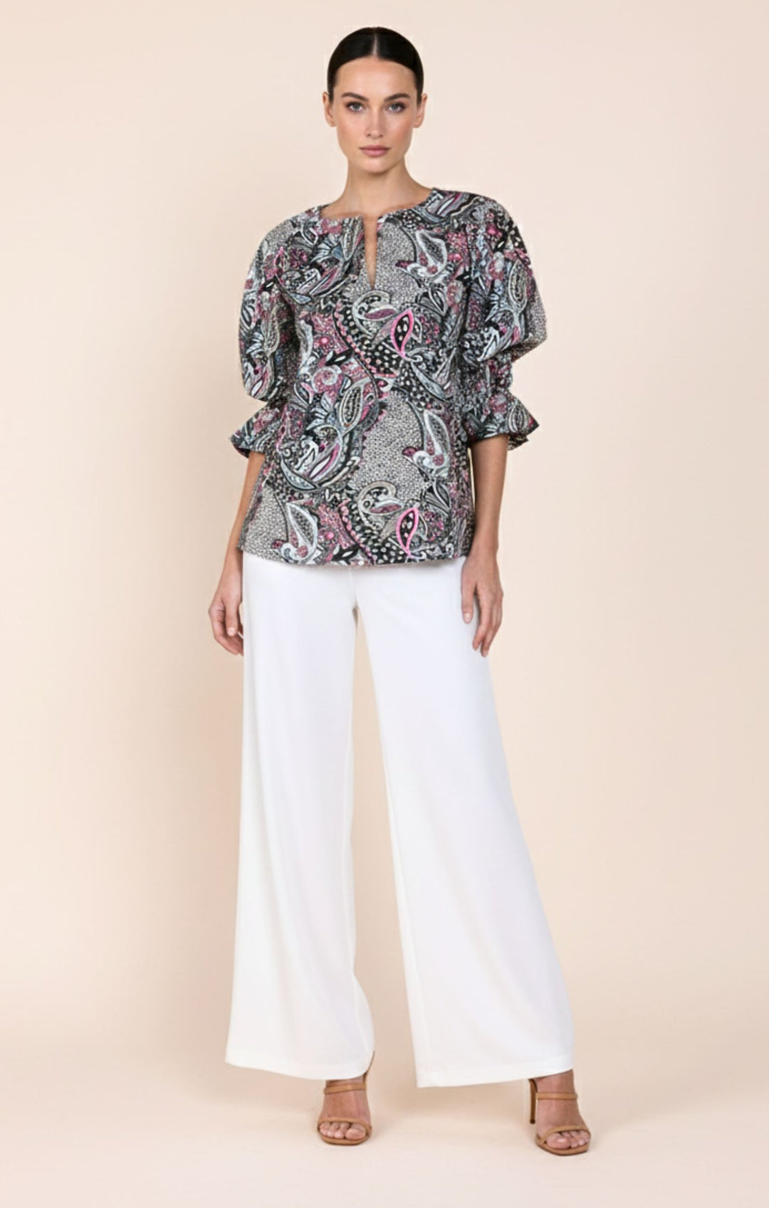 Josie Radiant  Puff-Sleeve Tunic