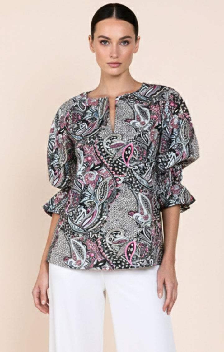 Josie Radiant  Puff-Sleeve Tunic