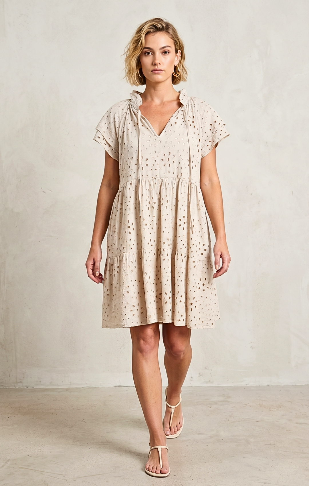 JULIA MINI EYELET DRESS