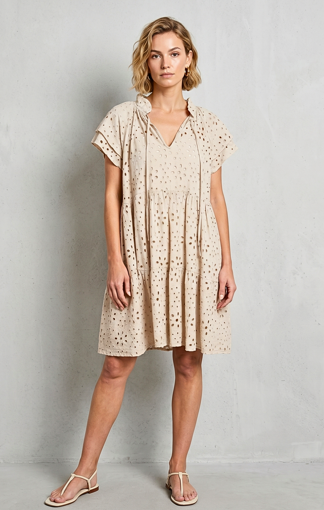JULIA MINI EYELET DRESS