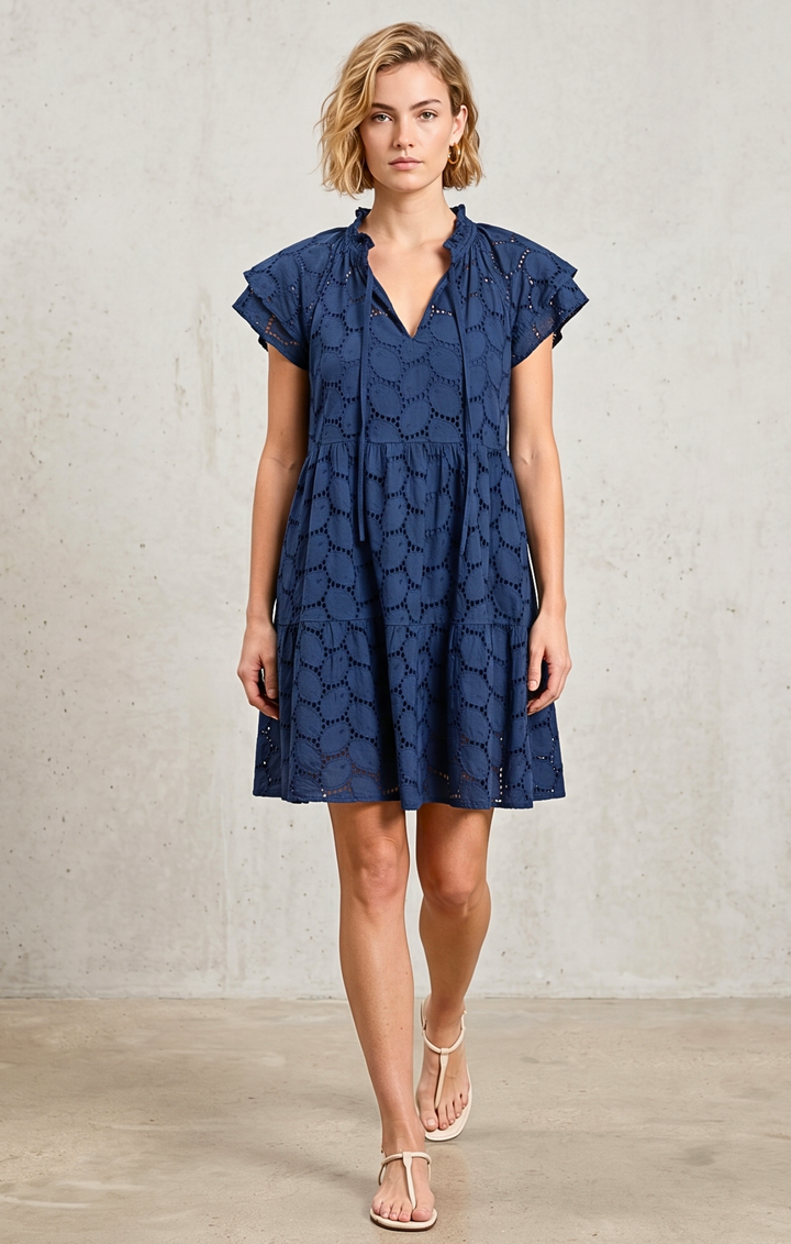 JULIA MINI EYELET DRESS