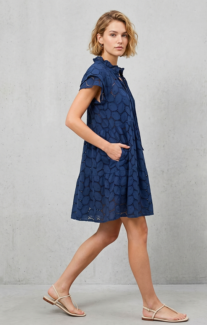 JULIA MINI EYELET DRESS