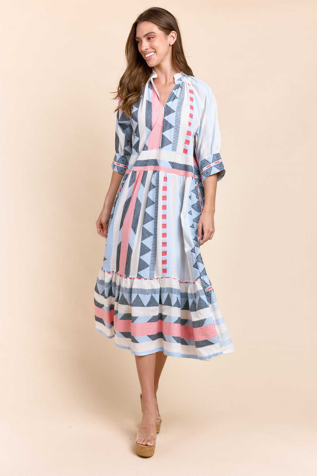 Rioja Bohemian Beach Midi  Dress