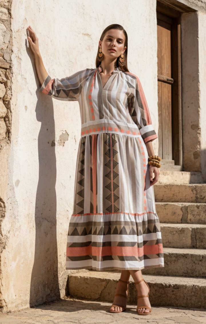 Rioja Bohemian Beach Midi  Dress