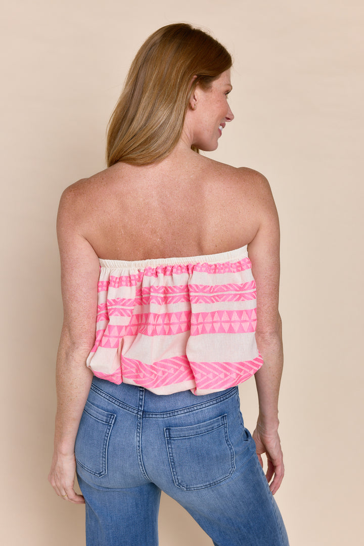 Sivan Coastal Chic Textured Bandeau Top