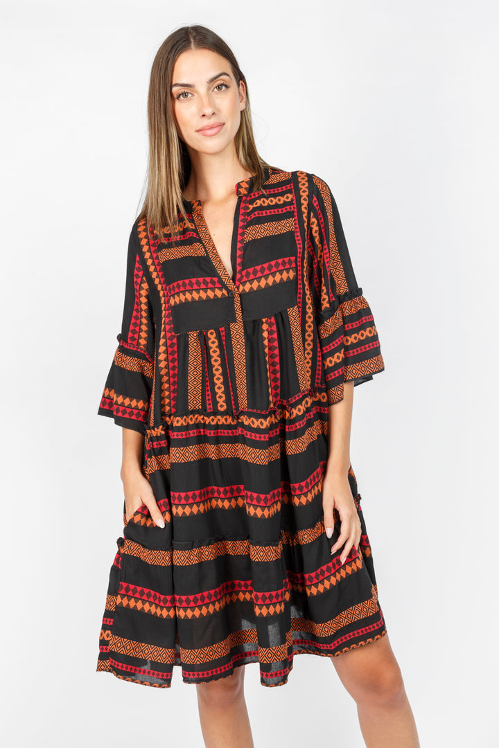 The Tori Tiered Mini Cotton Dress