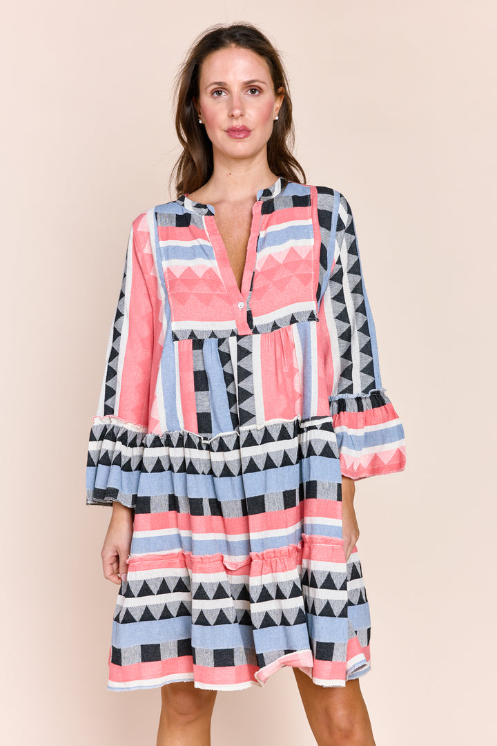 The Tori Tiered Mini Cotton Dress