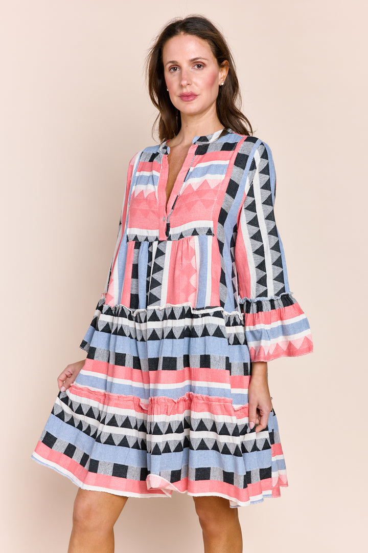 The Tori Tiered Mini Cotton Dress