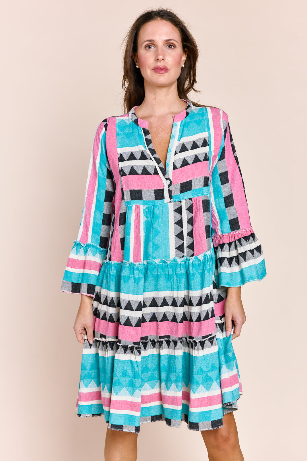 The Tori Tiered Mini Cotton Dress