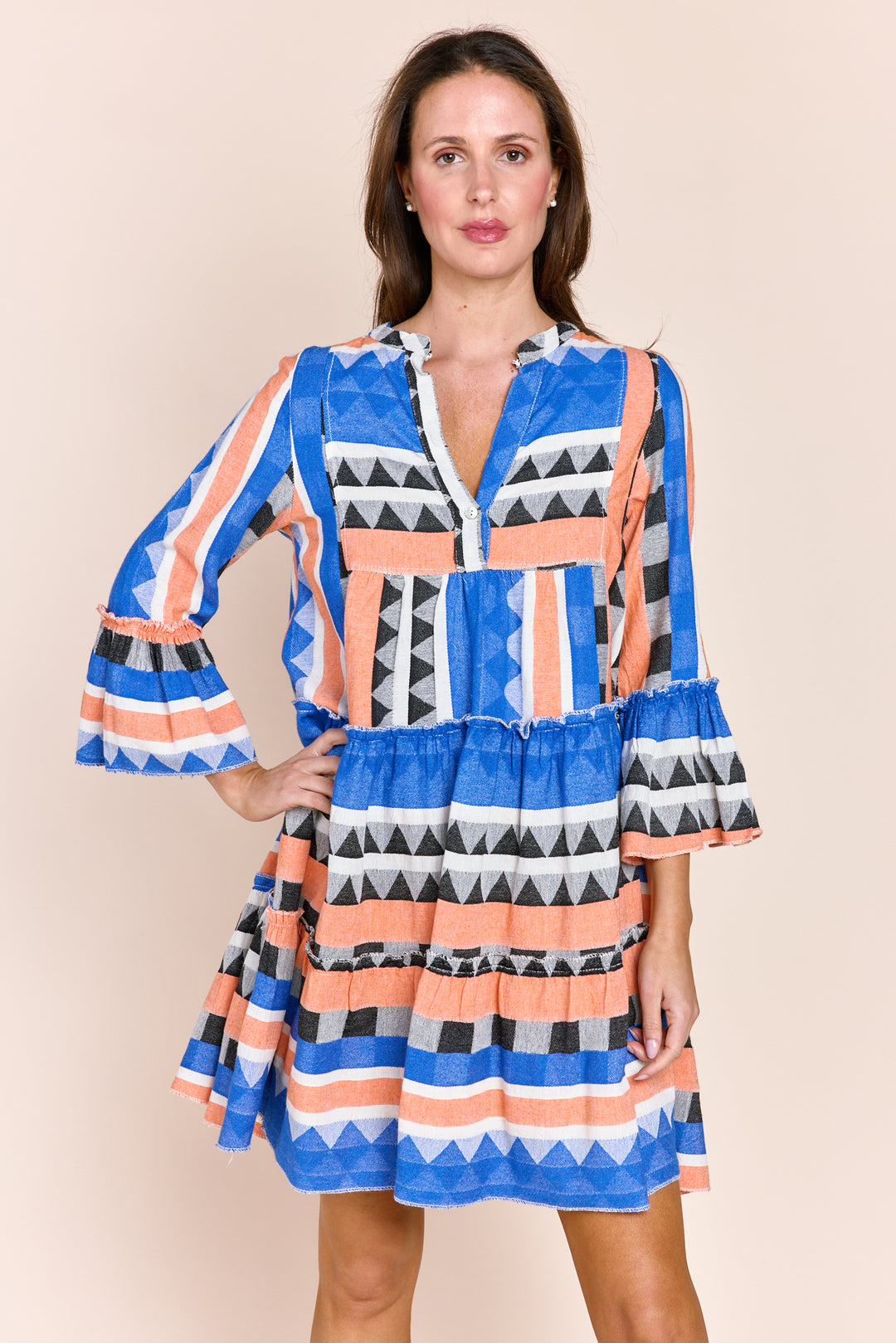 The Tori Tiered Mini Cotton Dress