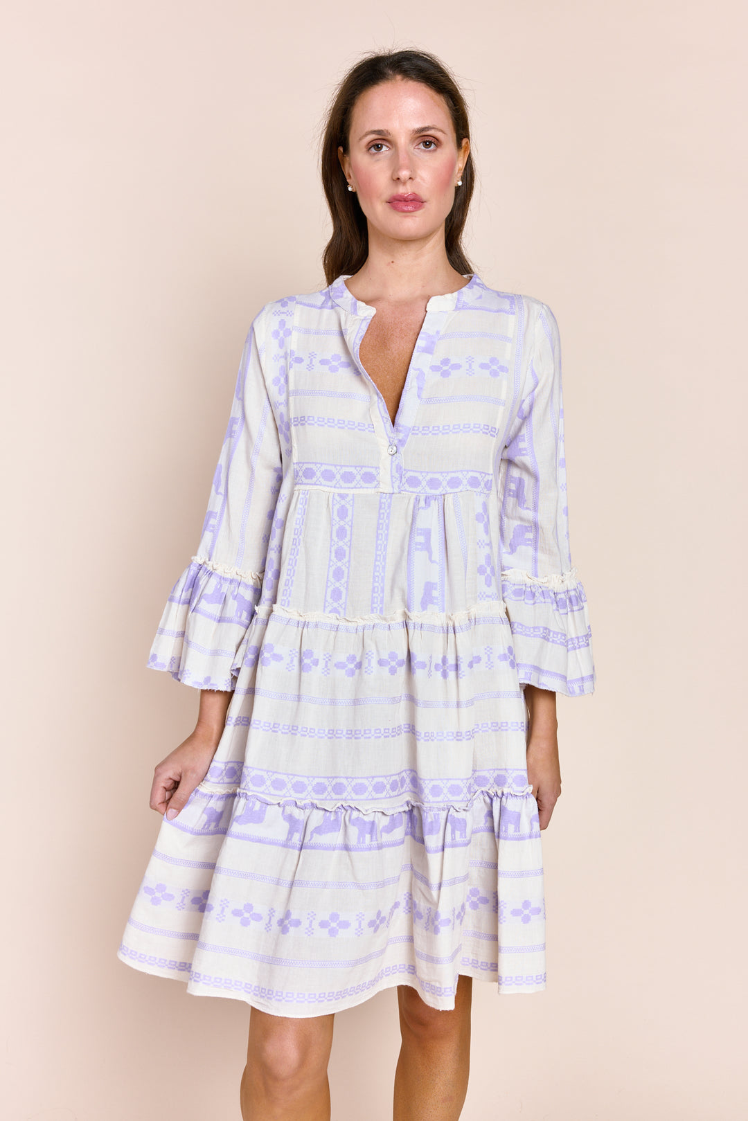 The Tori Tiered Mini Cotton Dress
