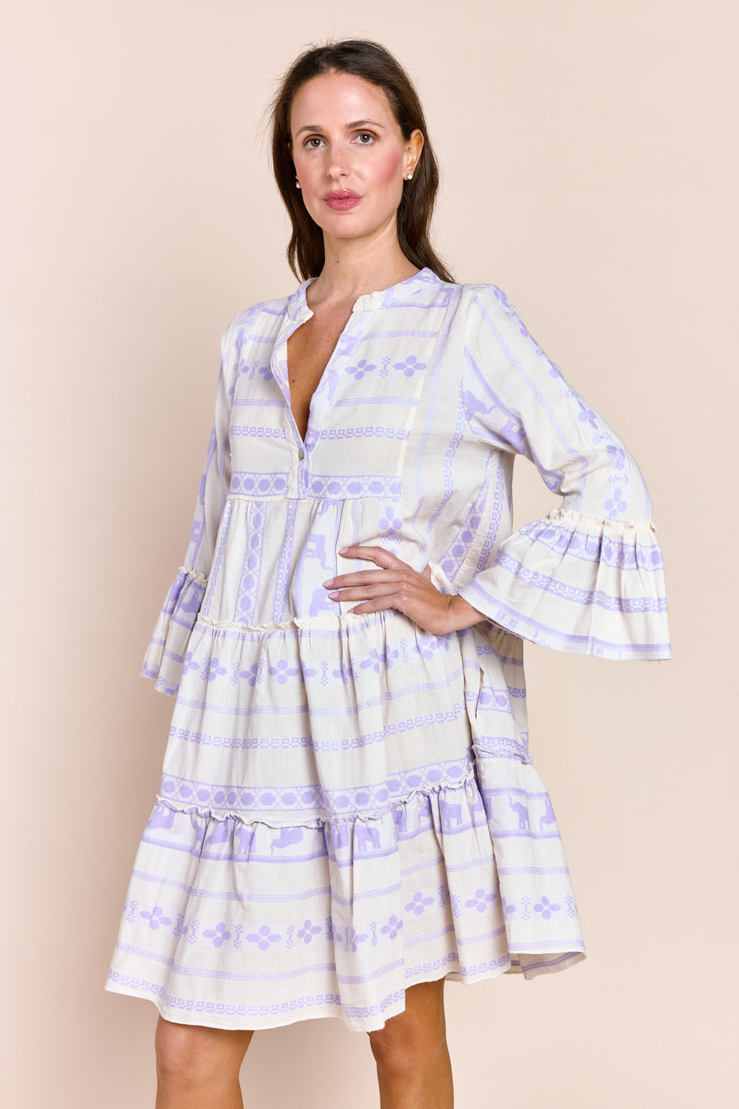 The Tori Tiered Mini Cotton Dress