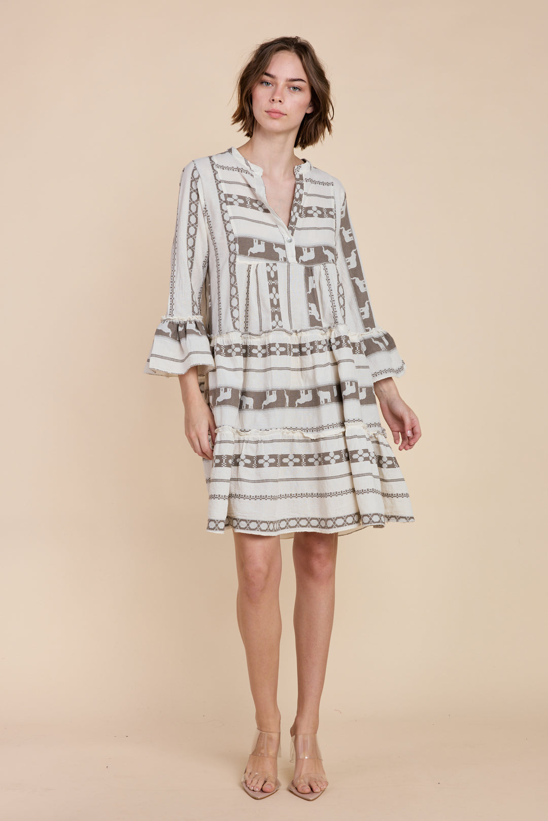 The Tori Tiered Mini Cotton Dress