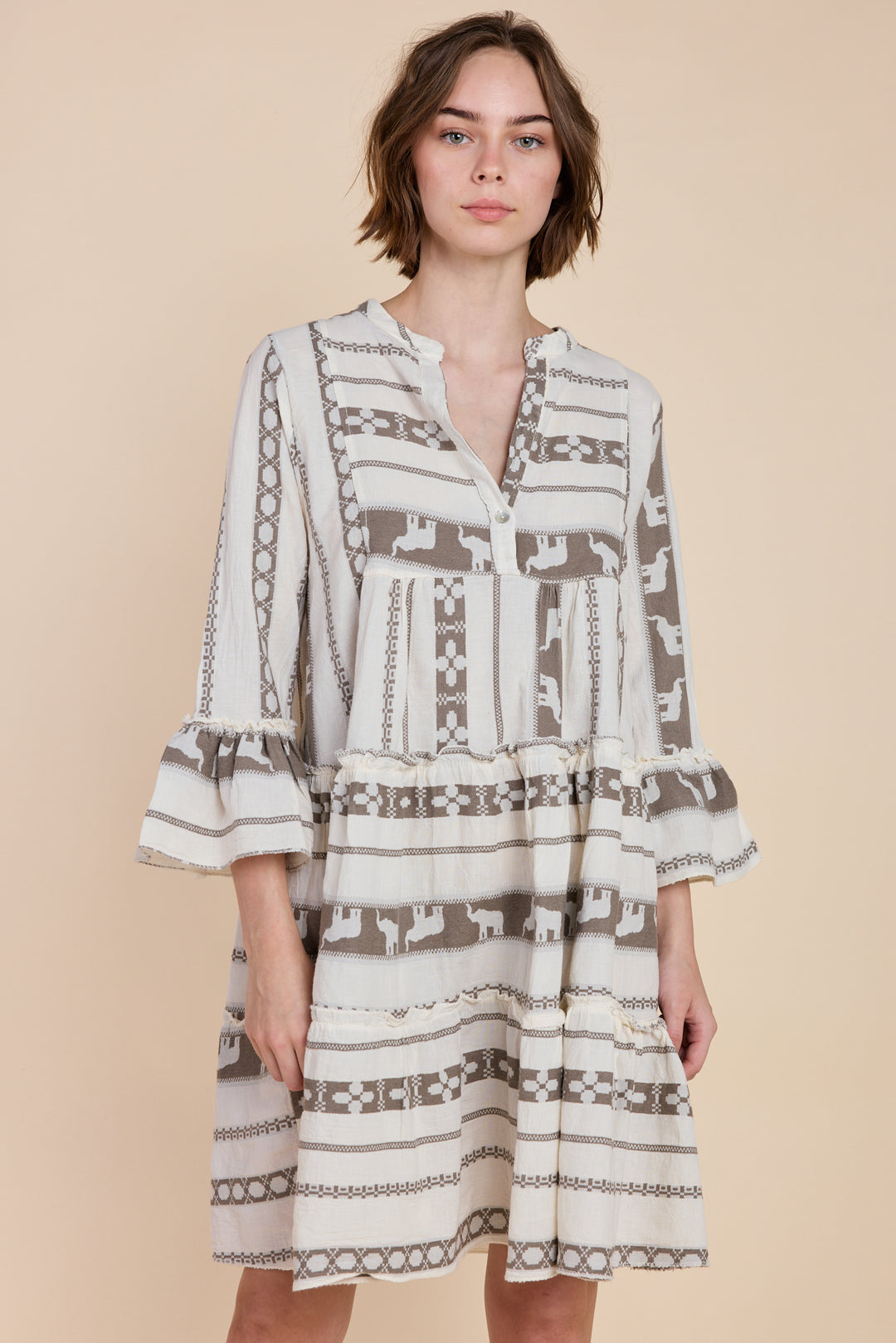 The Tori Tiered Mini Cotton Dress