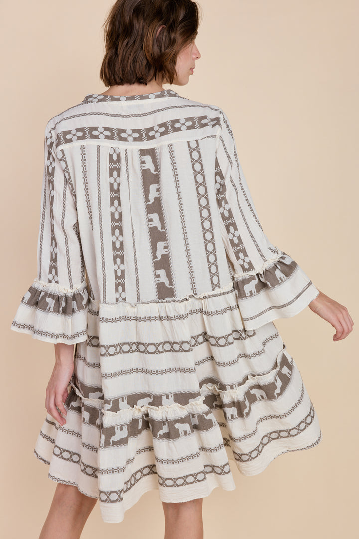 The Tori Tiered Mini Cotton Dress