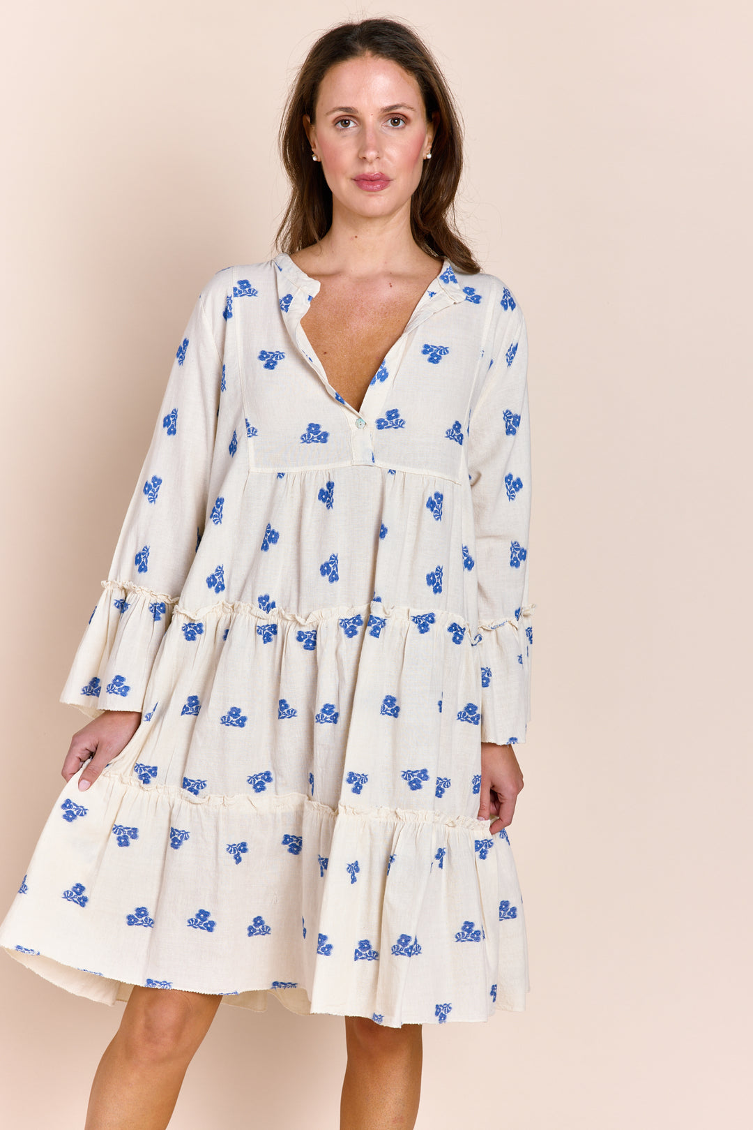 The Tori Tiered Mini Cotton Dress