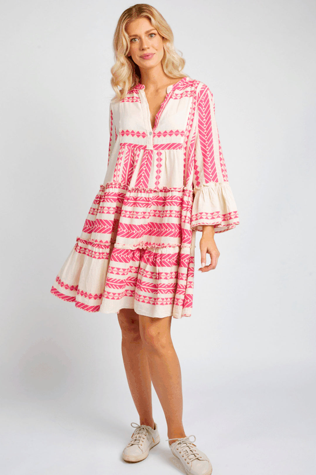 The Tori Tiered Mini Cotton Dress