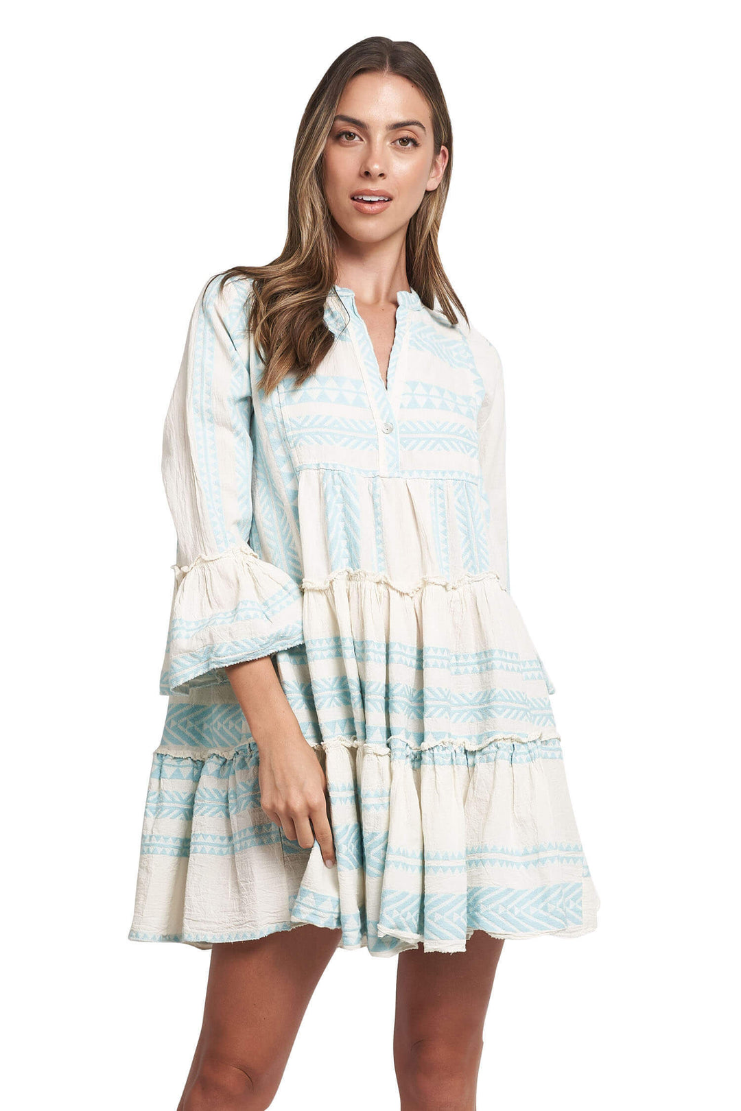 The Tori Tiered Mini Cotton Dress