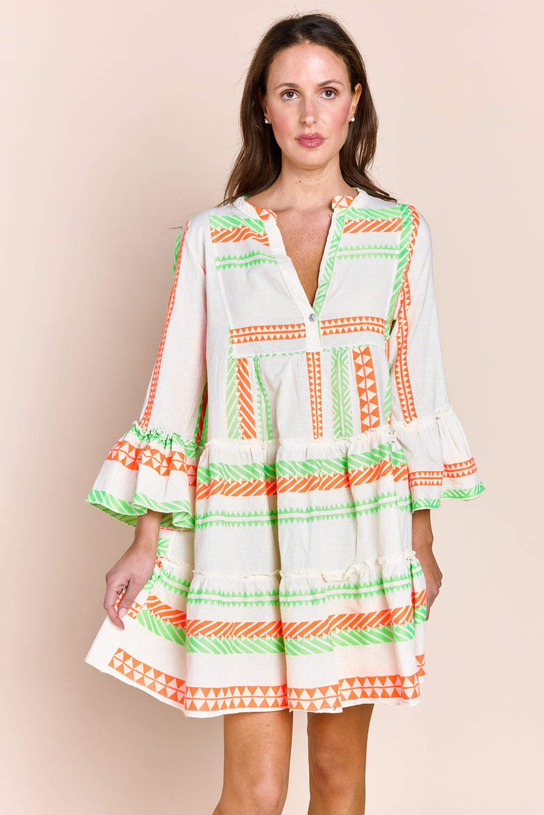 The Tori Tiered Mini Cotton Dress