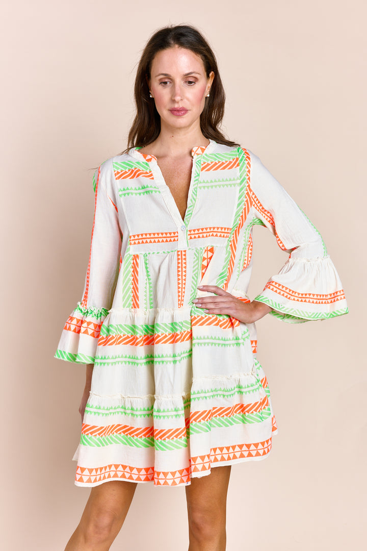 The Tori Tiered Mini Cotton Dress