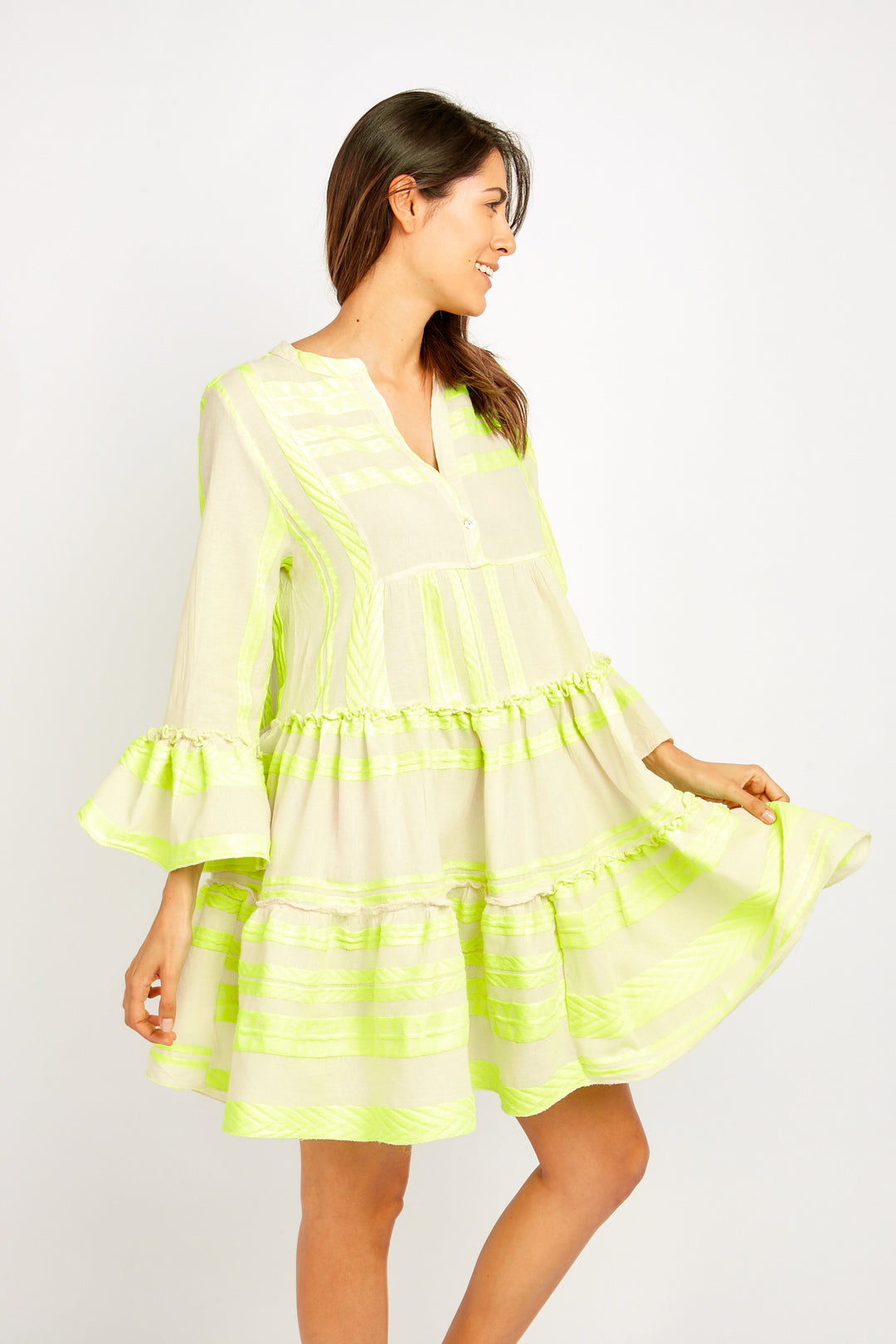 The Tori Tiered Mini Cotton Dress