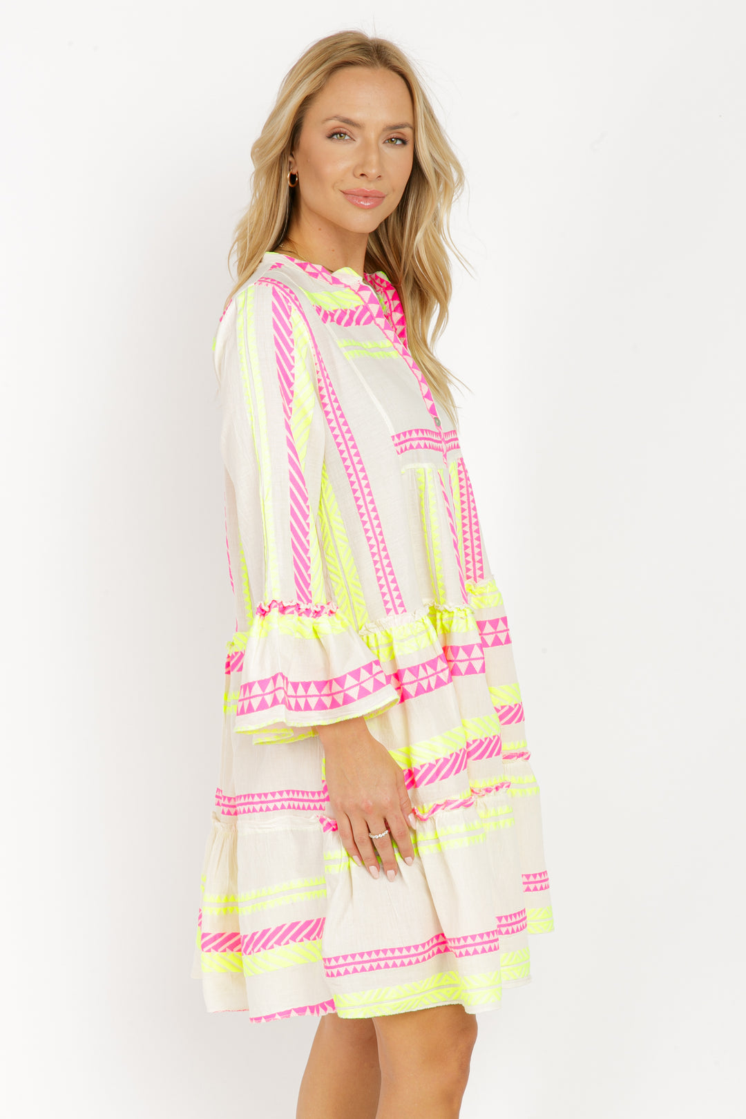 The Tori Tiered Mini Cotton Dress