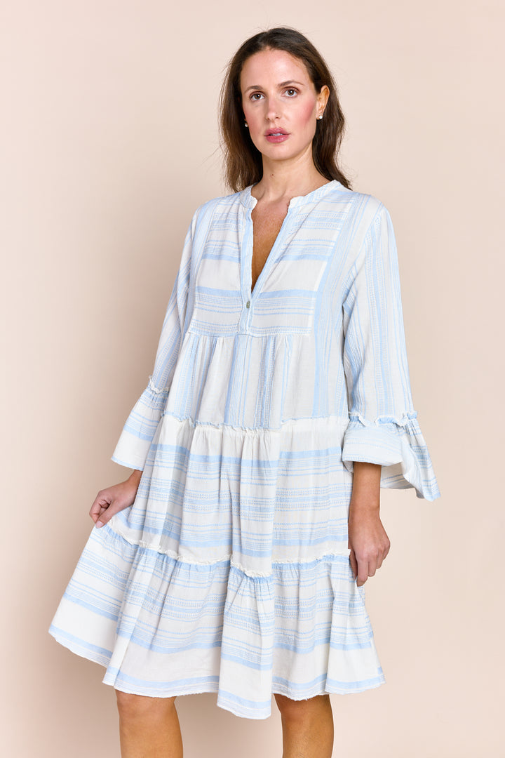 The Tori Tiered Mini Cotton Dress