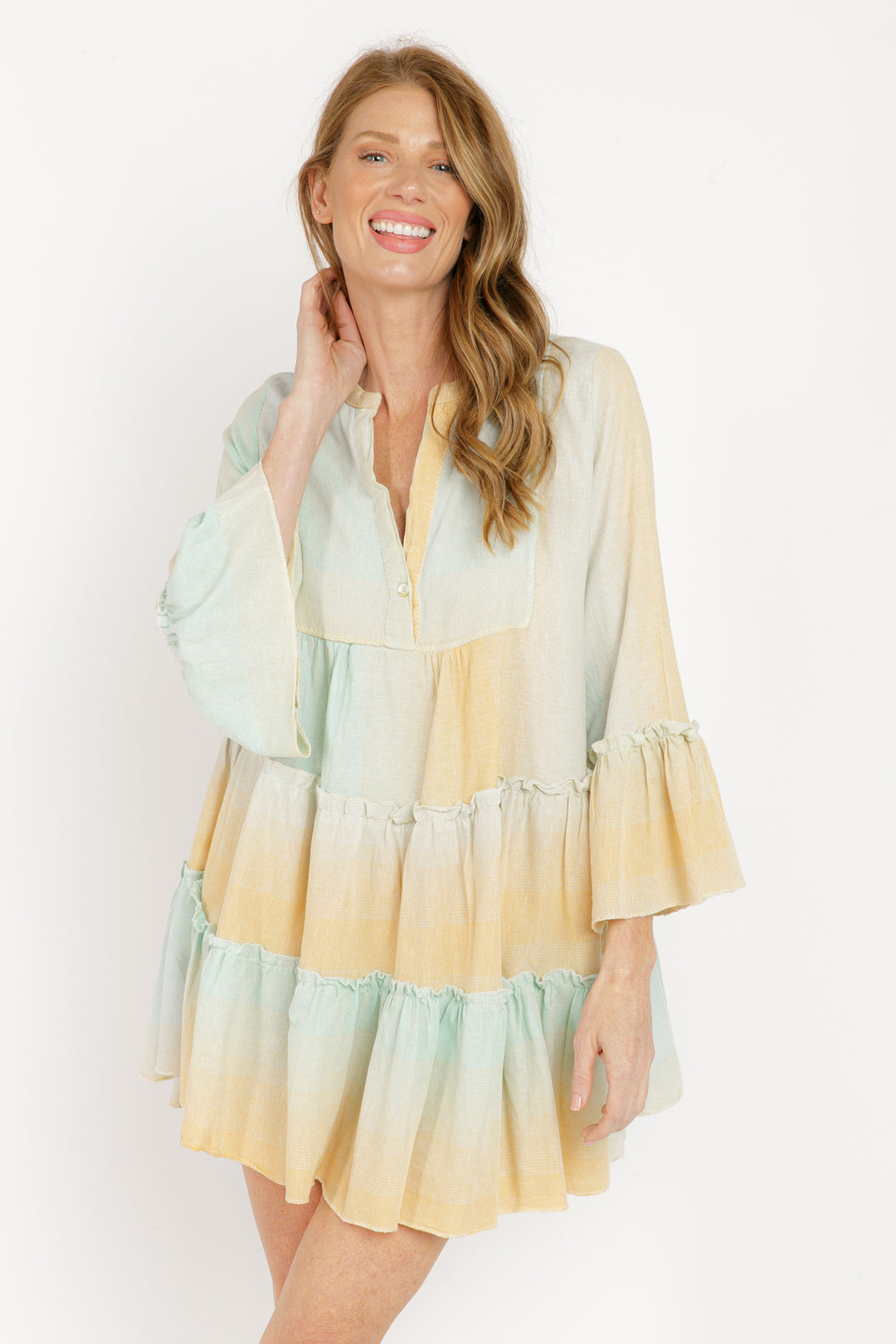 The Tori Tiered Mini Cotton Dress