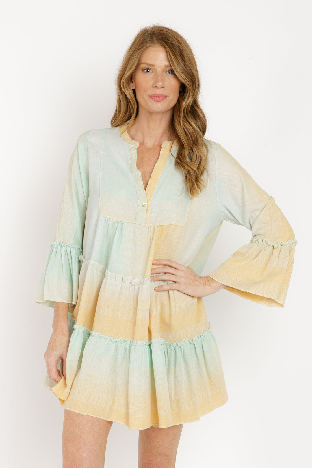 The Tori Tiered Mini Cotton Dress