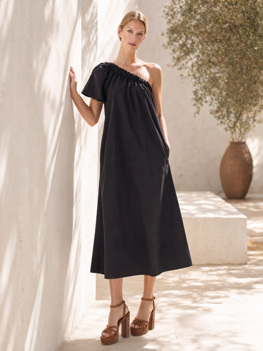 The Blaire One-Shoulder Maxi Dress