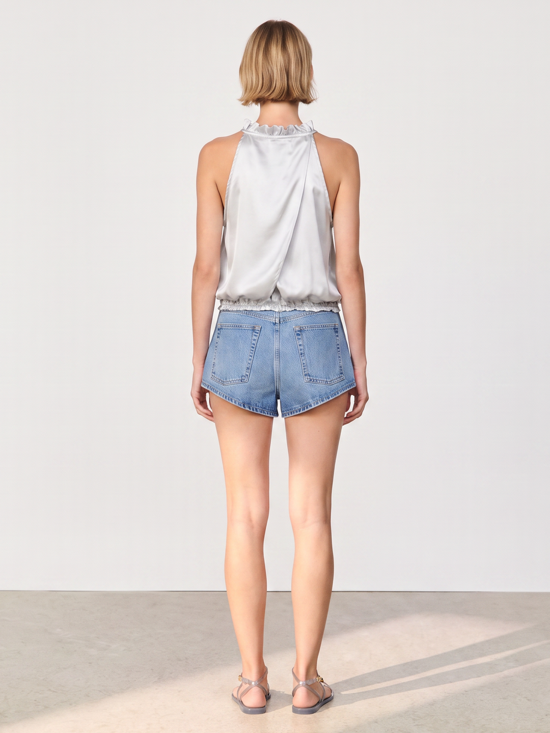 TARA satin top