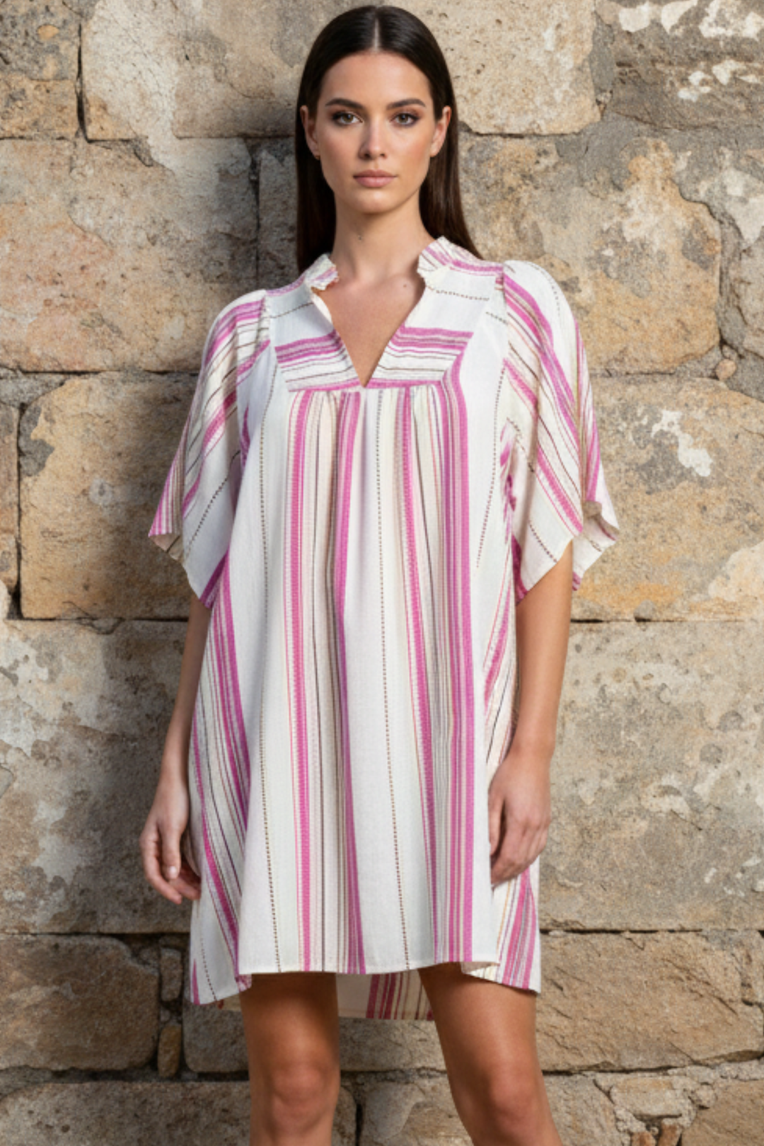 Zury Embroidered Tunic Dress