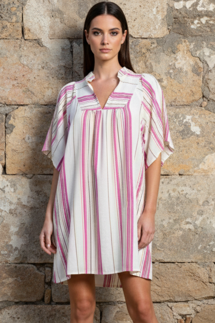 Zury Embroidered Tunic Dress
