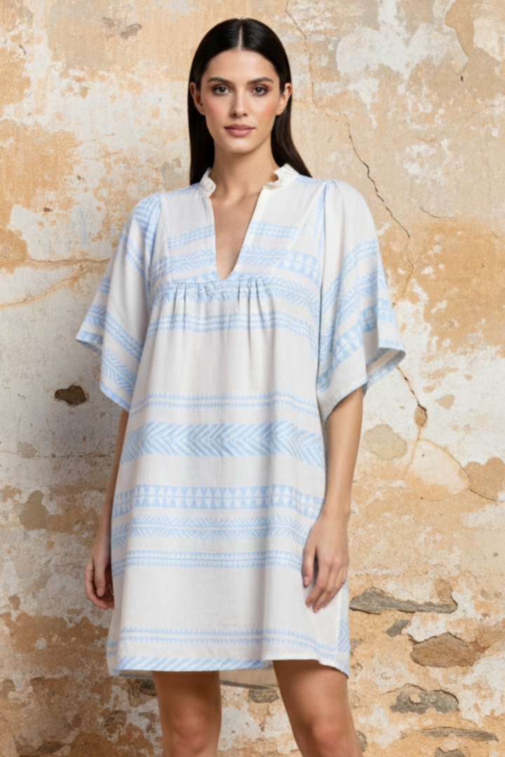 Zury Embroidered Tunic Dress