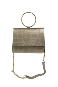 COLE CHAMPAGNE EMBOSS CROSS BODY BAG
