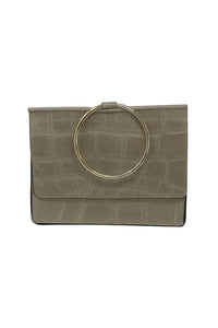 COLE CHAMPAGNE EMBOSS CROSS BODY BAG