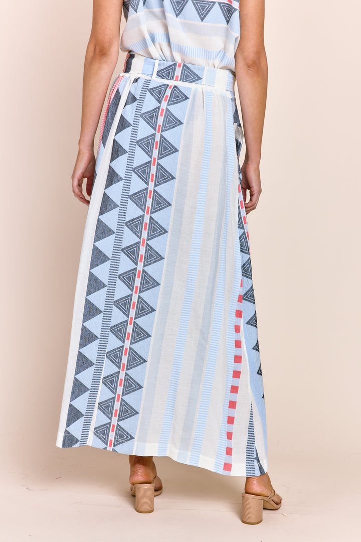 The Carrie Maxi Skirt in Jacquard Cotton Fabric