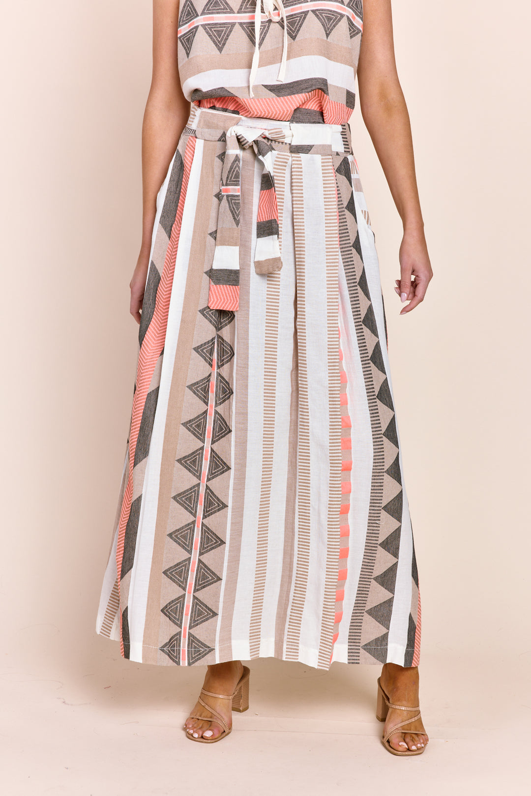 The Carrie Maxi Skirt in Jacquard Cotton Fabric