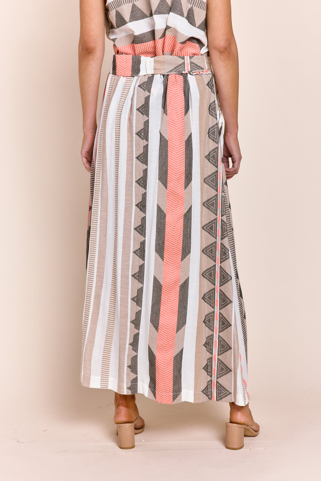 The Carrie Maxi Skirt in Jacquard Cotton Fabric
