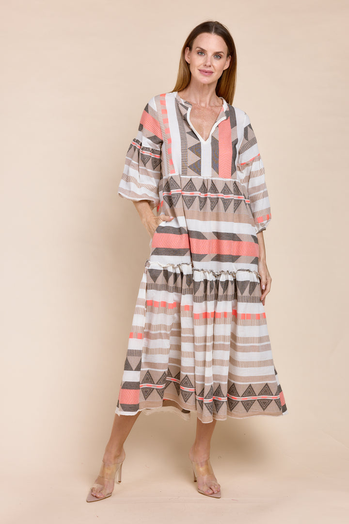 DONUSA BOHEMIAN MAXI DRESS