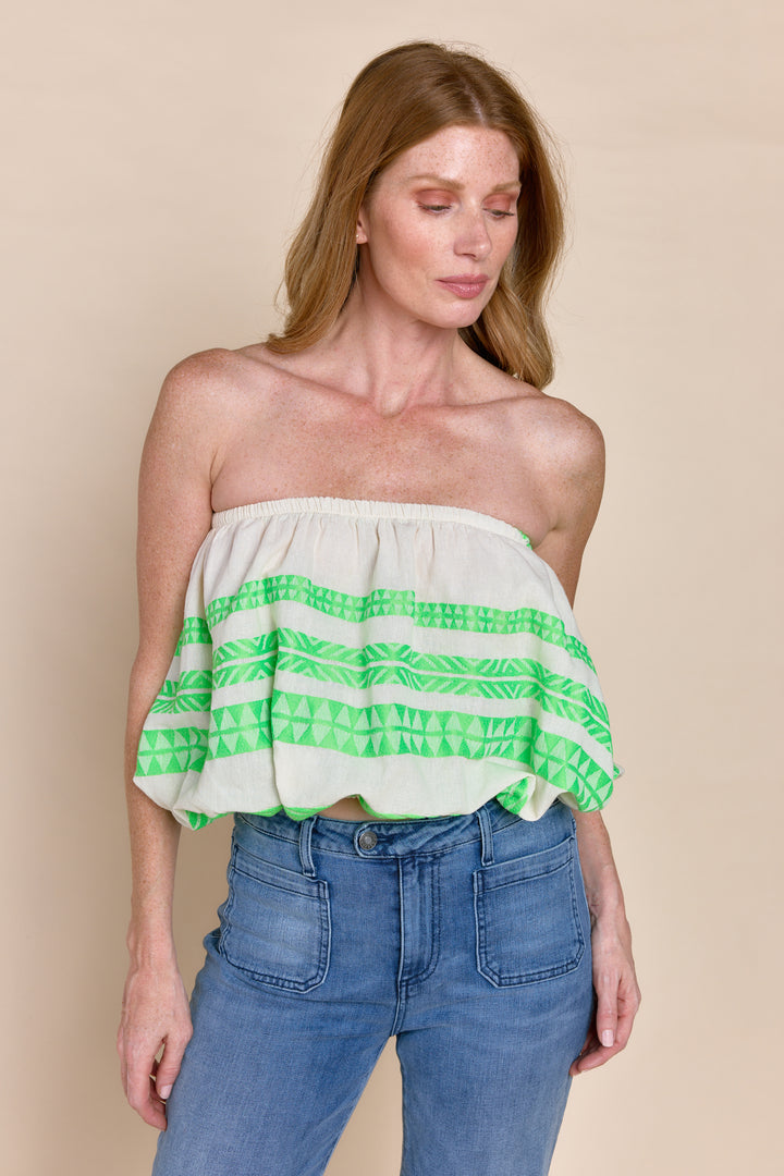 Sivan Coastal Chic Textured Bandeau Top