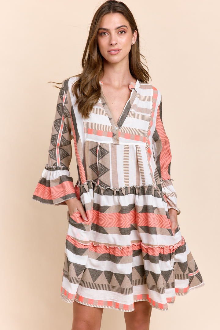 The Tori Tiered Mini Cotton Dress